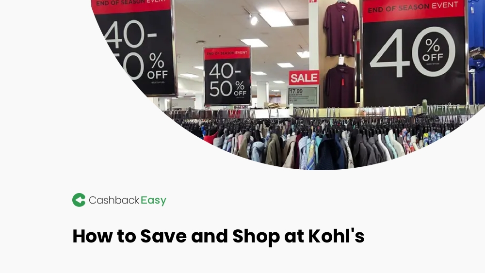 how to save and shop at kohl's