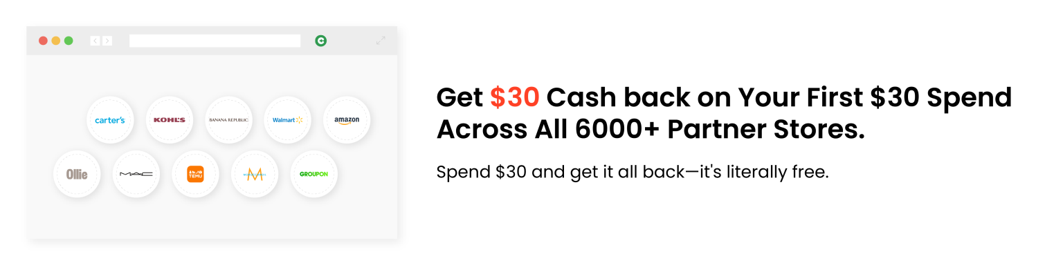 get $30 cash back